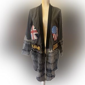 Def Leppard/Journey cardigan